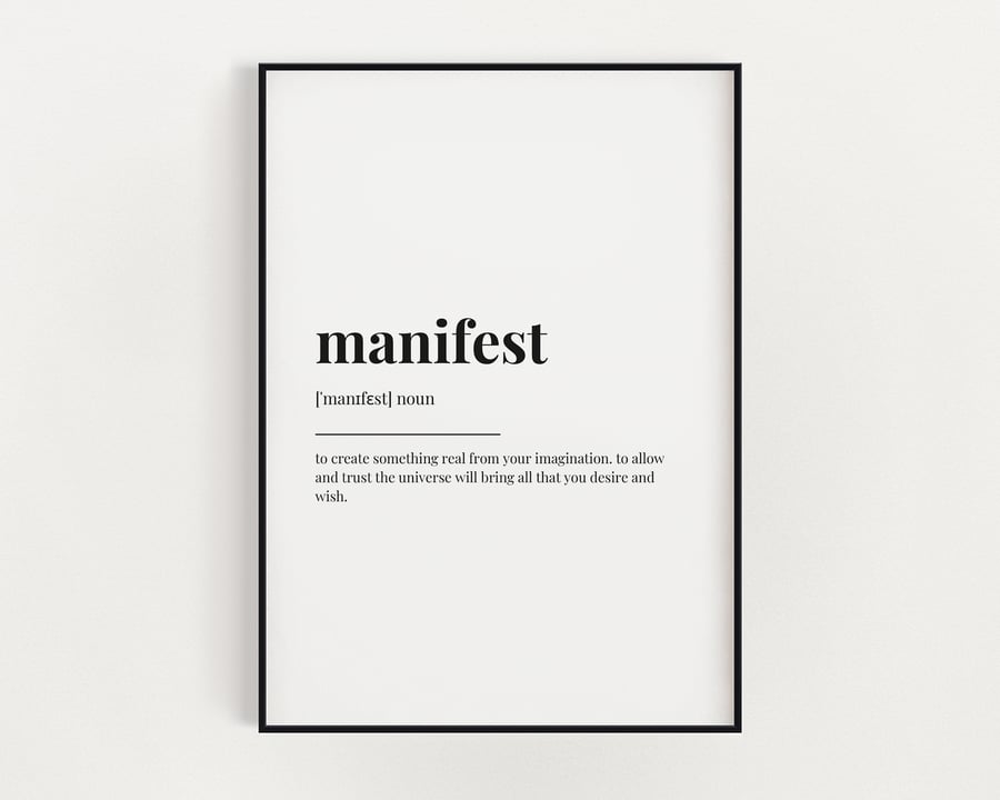 Manifest Definition Print