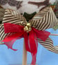 Christmas Wreath Decoration Home Display. Holly and the Ivy in Tweeds & Cotton. - Image 7