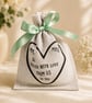 hand made wedding Favour bags or thank you bags