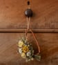 Handmade rustic yellow, white and lavender dried flower wreath - Image 2