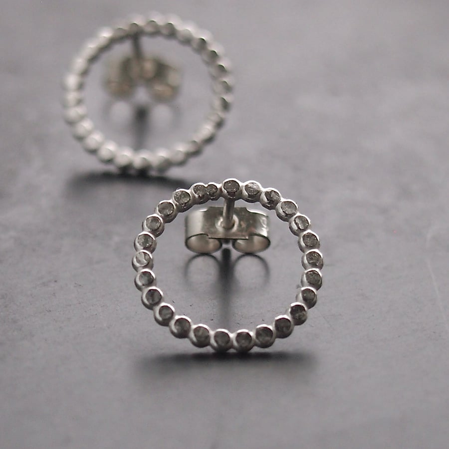 Sterling Silver Circles Earrings