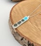 Fused Glass Pendant with Sterling Silver Chain - Image 4