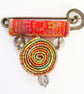 SECONDS SUNDAY Spiral Pin Textile Brooch - Image 1