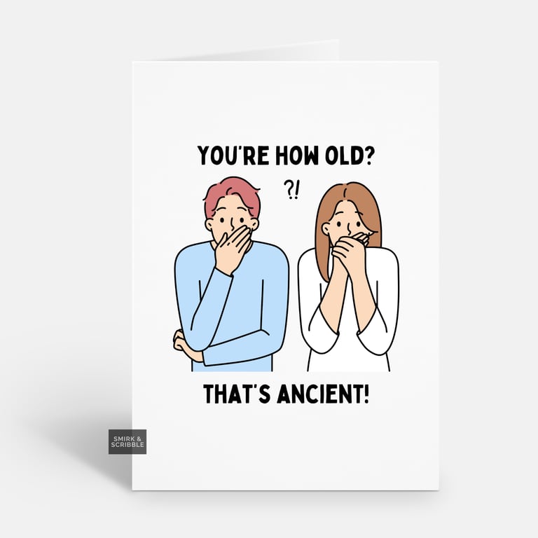 Unique Funny Birthday Card For Him Or Her 