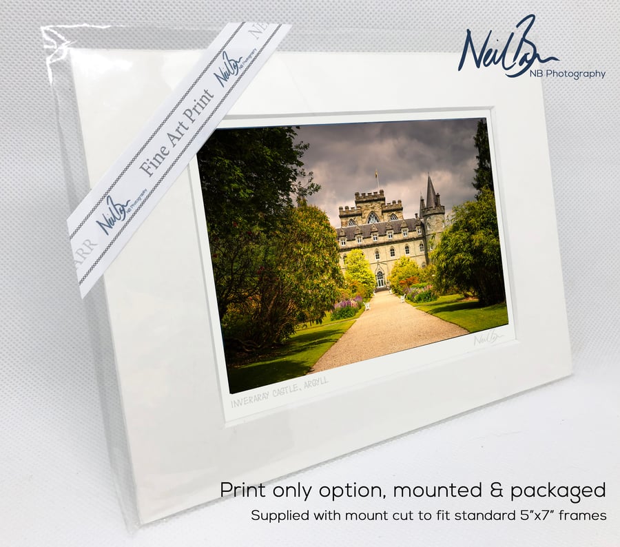 Inveraray Castle Argyll Scotland - A6 (7" x 5") Unframed Print