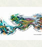 A3 Framed (choice of colours) Wainwright's Coast to Coast – 192 Mile Trail Art - Image 3