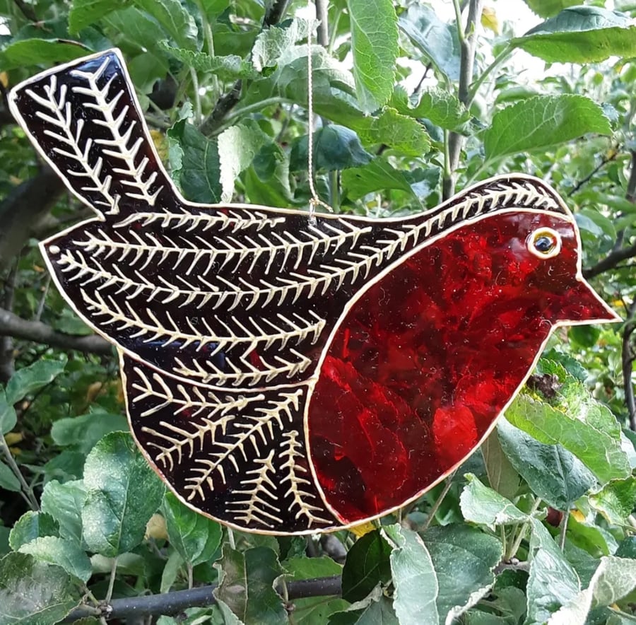 Robin Suncatcher Window Hanging Decoration 