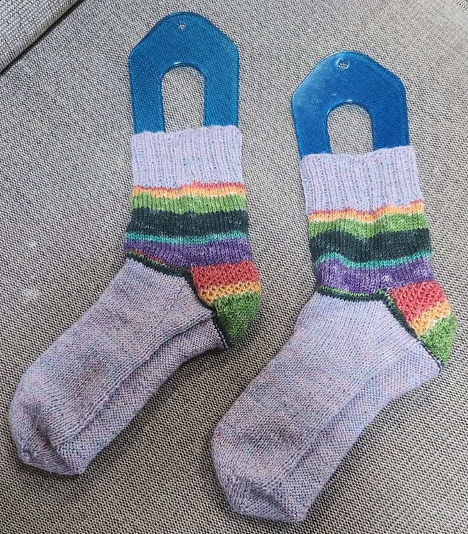 Hand Knit Short Socks with Princess Sole