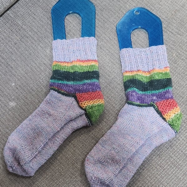 Hand Knit Short Socks with Princess Sole