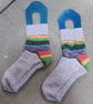 Hand Knit Short Socks with Princess Sole