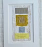 Colourful Combinations Grey Yellow Handstitched Geometric Art Pictures - Image 9