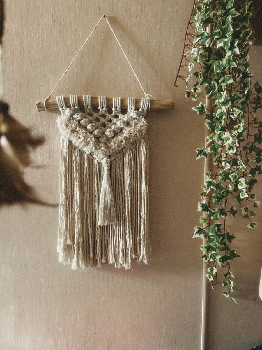 Macrame wall hanging, textured hanging for the ... - Folksy - Textured Macrame Wall Hanging