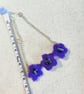 Handmade purple flower bracelet - Image 3