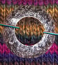 Shawl pin in textured flower imprinted copper - Image 5