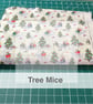 Tree Decorating Mice Acufactum cotton quilt fabrics from quarter metre - Image 4