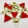 Crochet Mini Bunting with Holly 