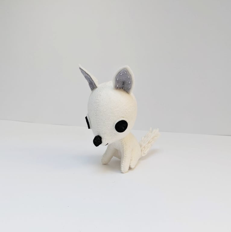 Felt Arctic fox