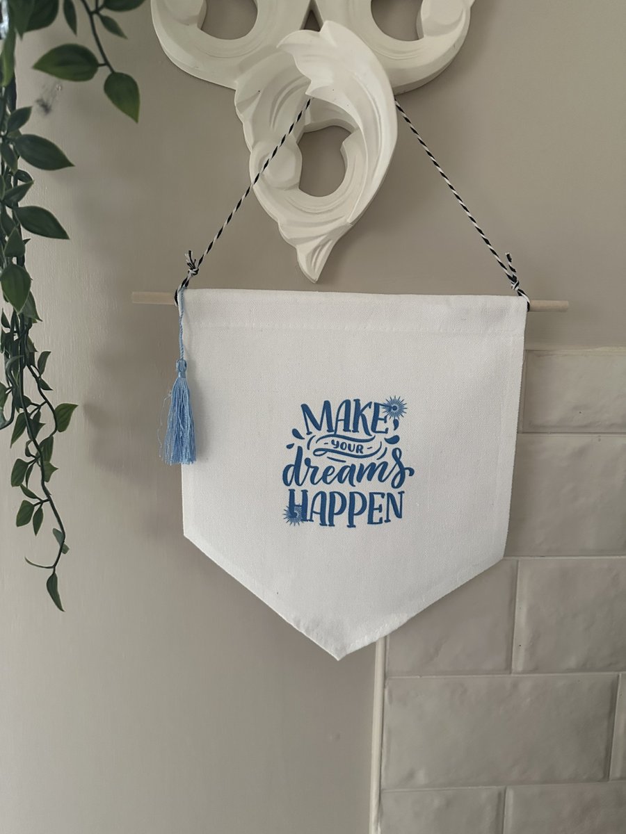 Printed Wall Hanging, Banner, Childrens room Penant flag