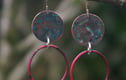 Verdigris earrings