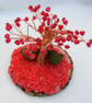 Red heart tree and roses decoration - Image 5