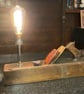 Up-cycled vintage carpenter plane table lamp-unique ,bespoke