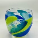 Opaque Diatom Bowl with Ripple Rim