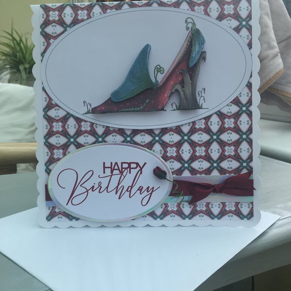 Mad about shoes Ladies birthday card
