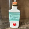 Summer seconds Ceramic Love Spell Potion Bottle decoration Red heart front