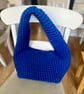 Royal Blue Crochet Shoulder Bag - Image 4