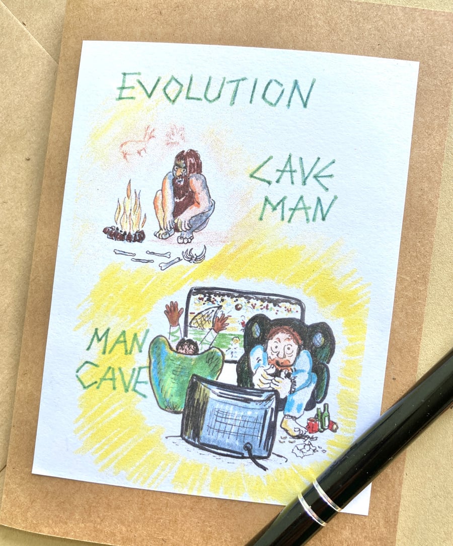 Card - Man Cave Blank Inside