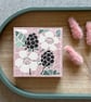 Mosaic Floral Art - Blackberry Mosaic Wall Plaque in Pastel Pink - Image 6