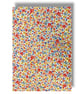 A3 Sheet of Fabric Backed Felt - Orange Floral