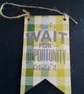 Small decoupage hanging decoration 