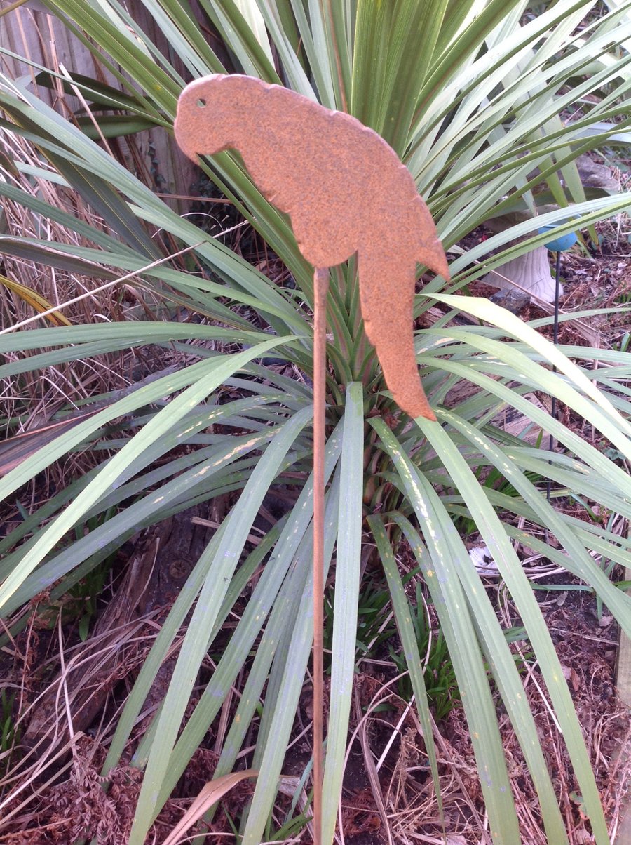  Rustic parrot plant support