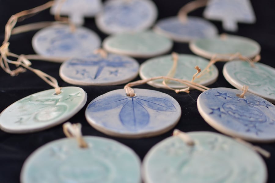 Charity Super Seconds Saturday - 3 X Christmas tree decorations - lucky dip