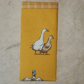 Glasses case - ducks and geese slip in style