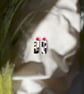 Animal Print Geometric Rectangle Statement Earrings - Image 2