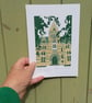 Meadow Building, Christ Church - Oxford linoprint - Image 6