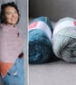 Loie Shawl (Light Turquoise & Dark Turquoise)