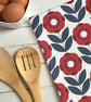 Poppy Pattern Tea Towel - Image 1