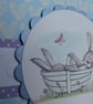 Just For You Card - Rabbit In Gardening Trug - Image 6