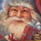 Christmas advent calender greeting card.  