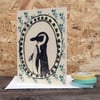  Greetings card 'Pete the Penguin' A6 Digitally printed