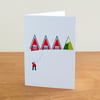 Barnal Sno (Pine Needle Snow) greetings card - "Snowed Under" design