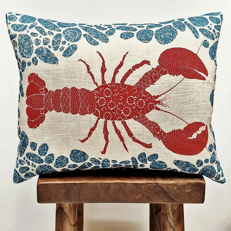 Linen Lobster Cushion
