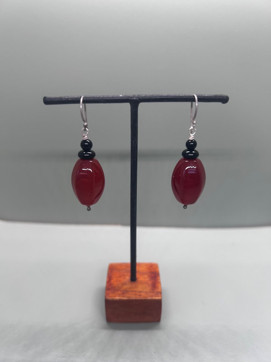Carnelian Dropper earrings