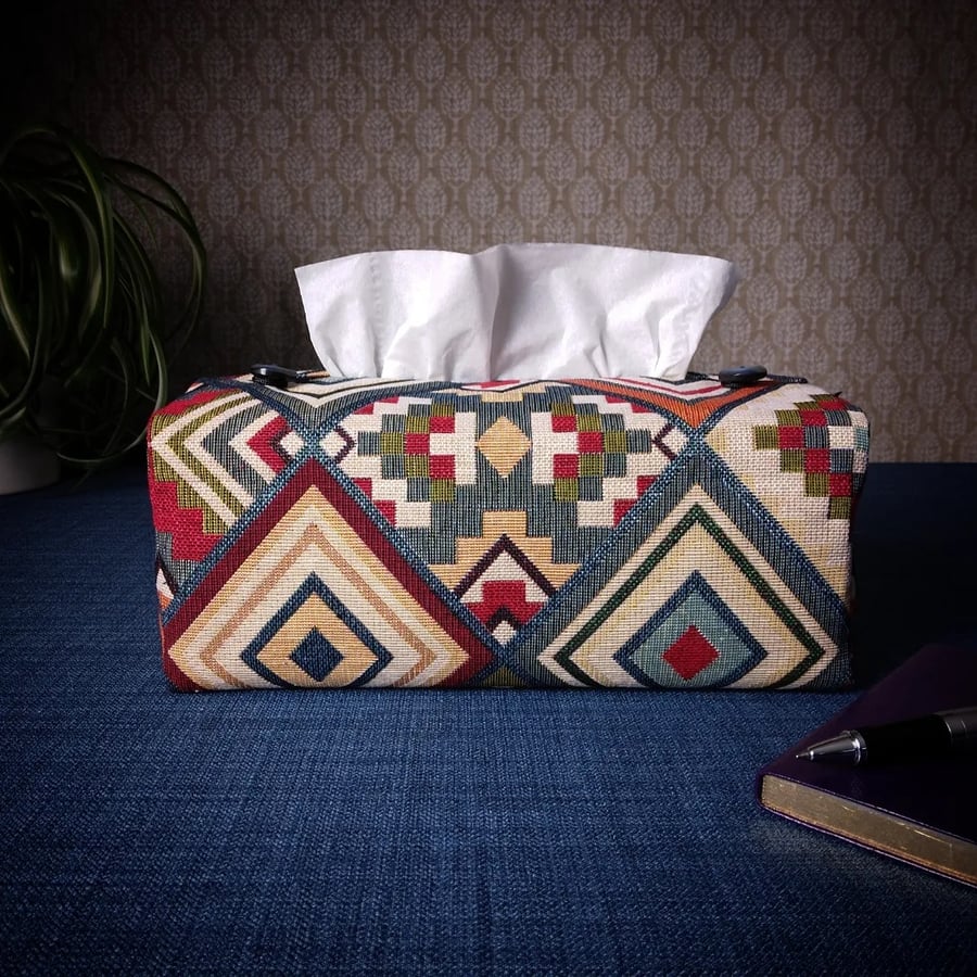 Rectangle Tissue Box Cover - Ganado Design