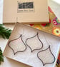 Stained glass iridescent Christmas baubles set, christmas decor - Image 3