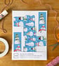 Christmas Gift Box Making Kit – Colourful Snowmen - Image 7