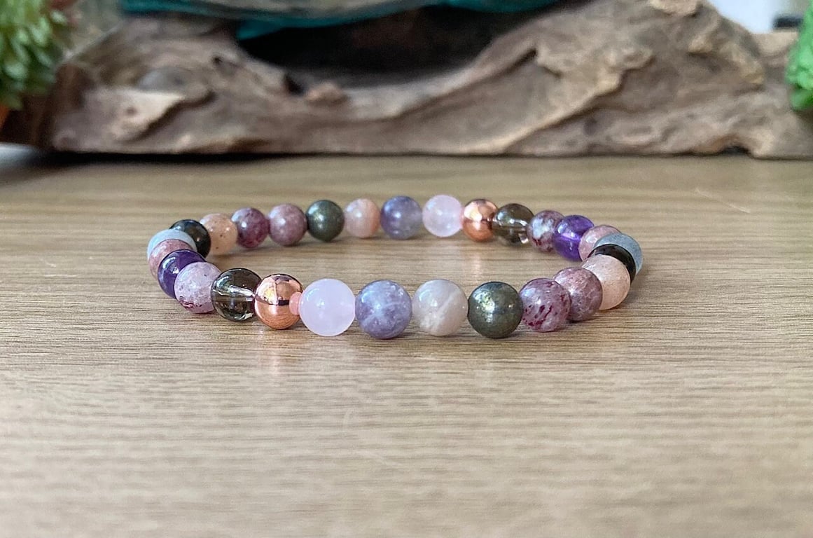 Empath Protection and Support Gemstone Bracelet 